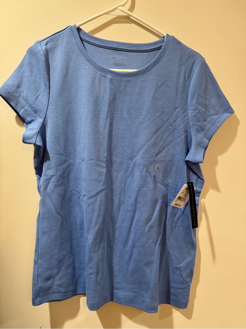 Preswick & Moore Sky Blue Crewneck Tee